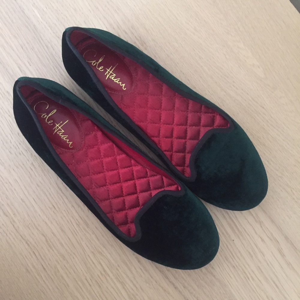 Cole Haan Green and Red Flats - Picture 4 of 4
